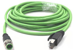 M12 to RJ45 encoding cable Industrial Electronic Cable Connector